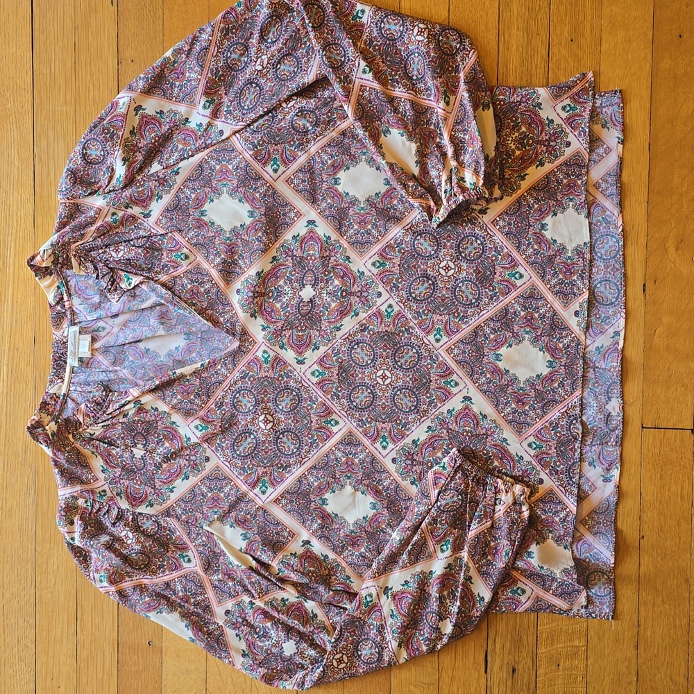 Shoshanna, Colorful Paisley Print Blouse, EUC, Women's M